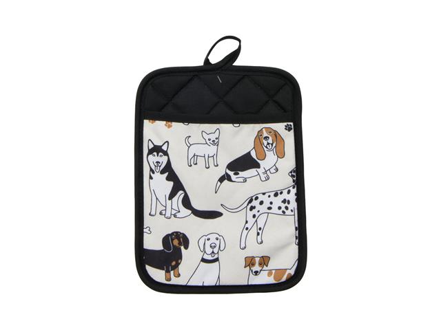 POT HOLDER WITH POCKET (DOGS)