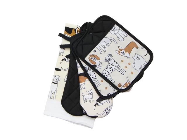 5 PC KITCHEN SET (DOGS)