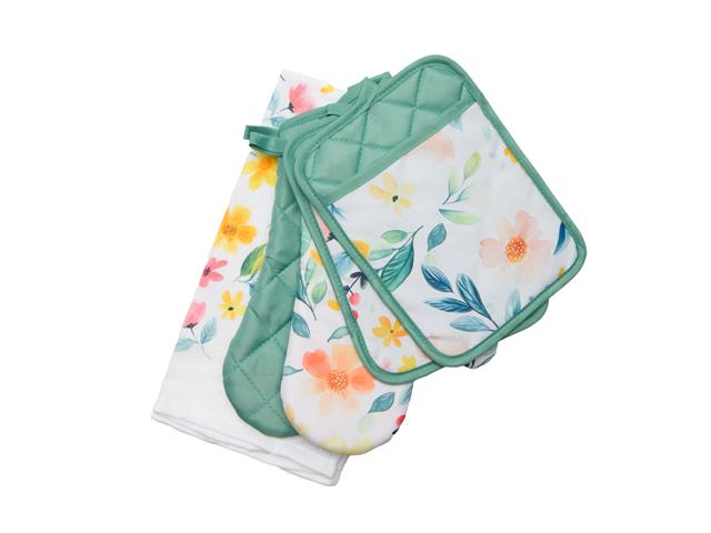 5 PC KITCHEN SET (SPRING FLOWERS)