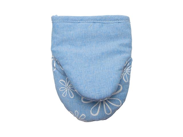7" MINI SILICONE OVEN MITT (BLUE FLORAL)