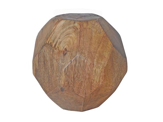 MANGO WOOD DECORATIVE BALL 4.5"H (LARGE)