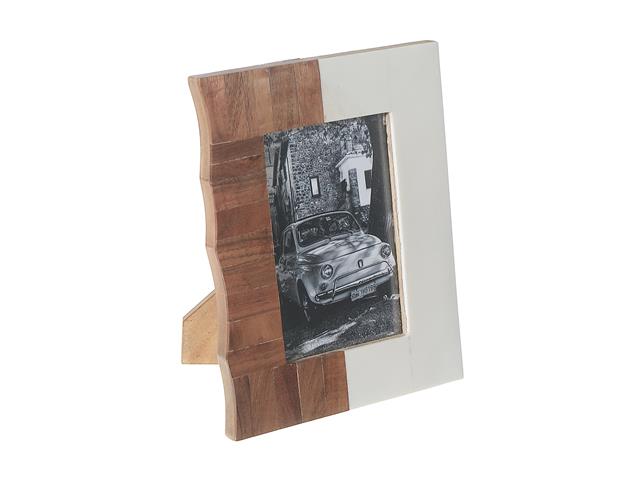4X6"WOODEN & RESIN INLAY PHOTO FRAME