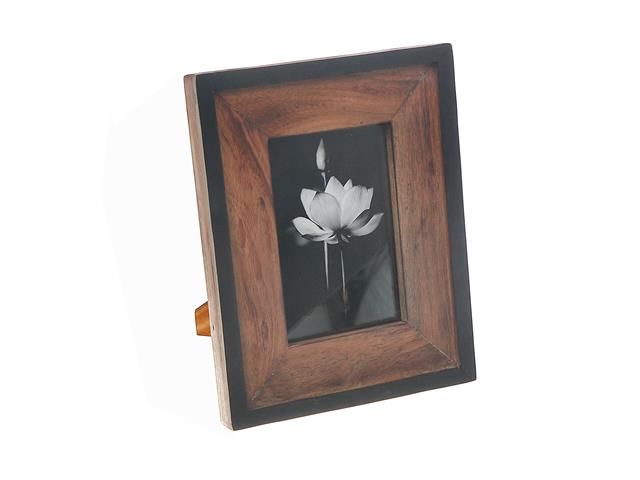 4X6"BLACK & NATURAL FINISH PHOTO FRAME