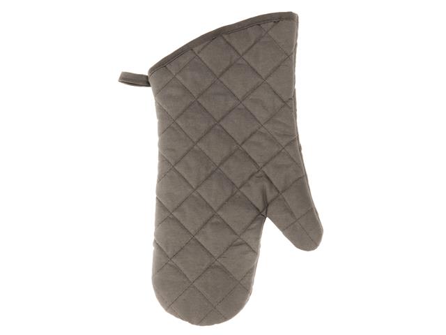 QUILTED OVEN MITT (GRAY) (7.5" X  13")