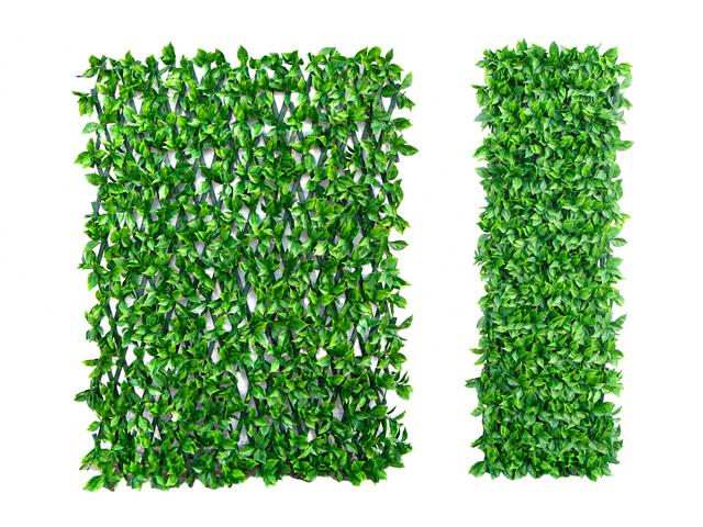 GREEN FOLIAGE EXPANDABLE FENCE (10" X 47")