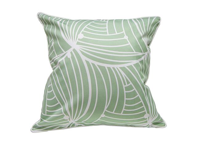 OUTDOOR WATERPROOF CUSHION (WAVES LIGHT GREEN)
