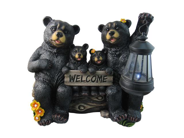 BEAR FAMILY WITH LANTERN (BEACON OF FAMILY BLISS) (13")