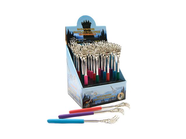 TELESCOPIC HANG BACK SCRATCHER (ASSTD) (24/DISP)