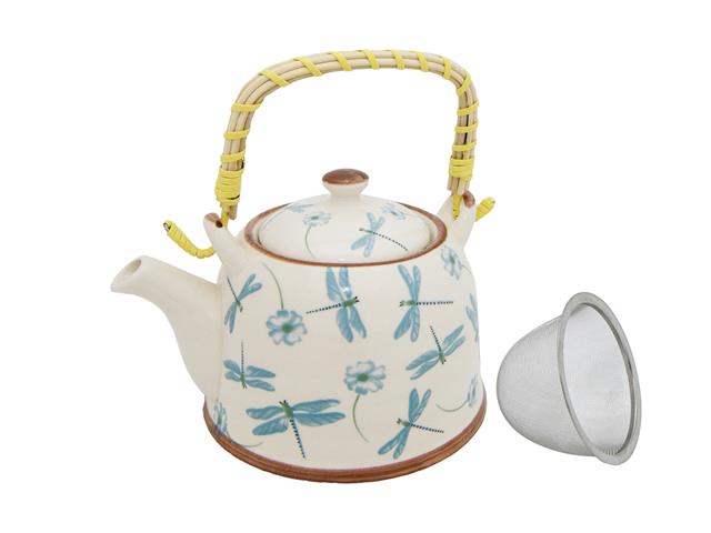 CERAMIC TEAPOT (DRAGONFLY)