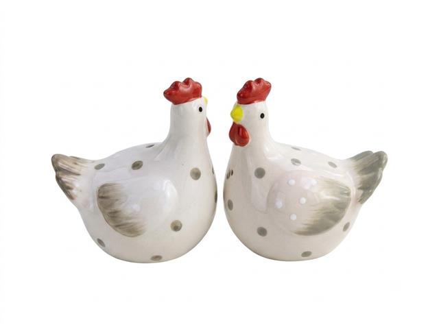 CERAMIC SALT AND PEPPER SHAKER (CHICKEN)