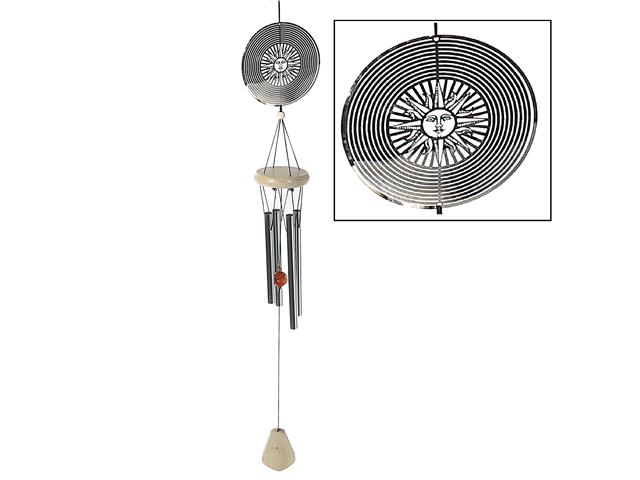 28" SUN SPINNER WITH WOOD CHIME
