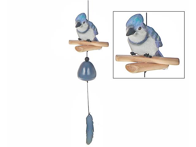 20" BLUE JAY BELL WITH FEATHER