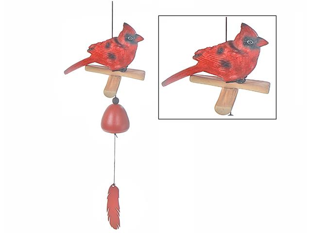 20" CARDINAL BELL WITH FEATHER