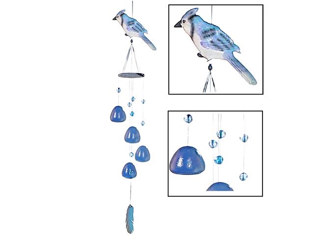 31"  BLUE JAY BELL WITH GEM STONES