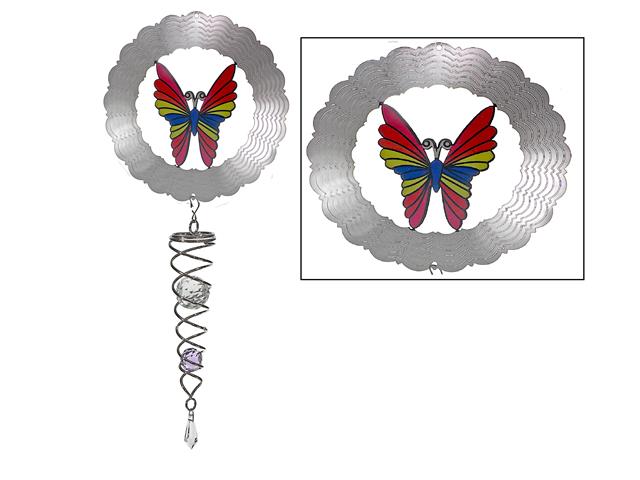 23" WIND SPINNER WITH TAIL (BUTTERFLY)