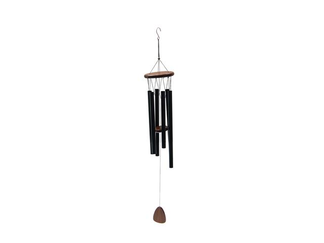 37.5" ROUND METAL WIND CHIME (BLACK)