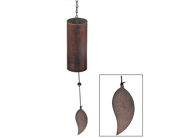 20" WIND BELL WITH LEAVE (BRONZE)