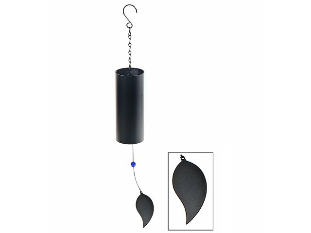 20" WIND BELL WITH LEAVE (BLACK)