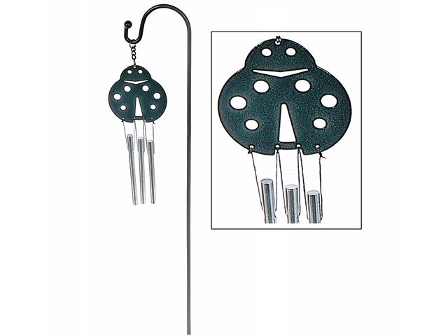 18" MINI GARDEN STAKE CHIME (LADYBUG)