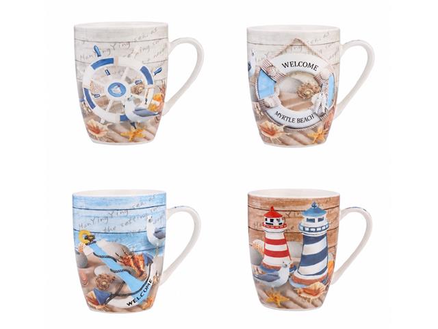 CERAMIC MUG (ASSTD) (COASTAL BEACH)