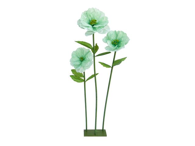 GIANT PAPER FLOWER STAND (GREEN POPPY)