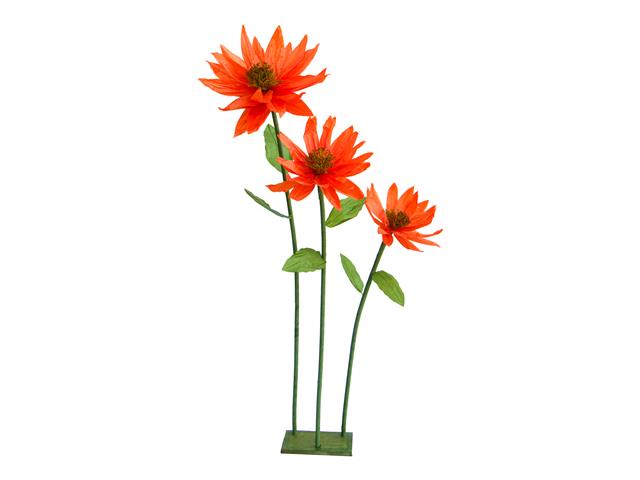 GIANT PAPER FLOWER STAND (ORANGE LILIES)