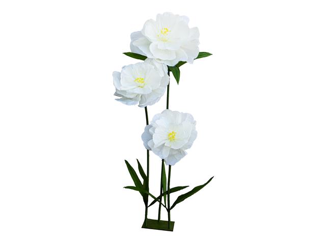GIANT PAPER FLOWER STAND (IVORY POPPY)