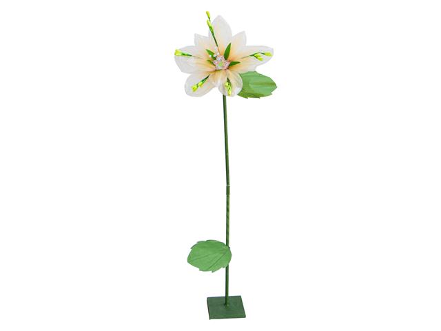 GIANT POINTED ORGANZA FLOWER STAND (YELLOW)