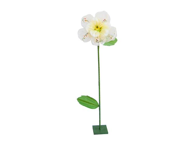GIANT ROUNDED ORGANZA FLOWER STAND (YELLOW)