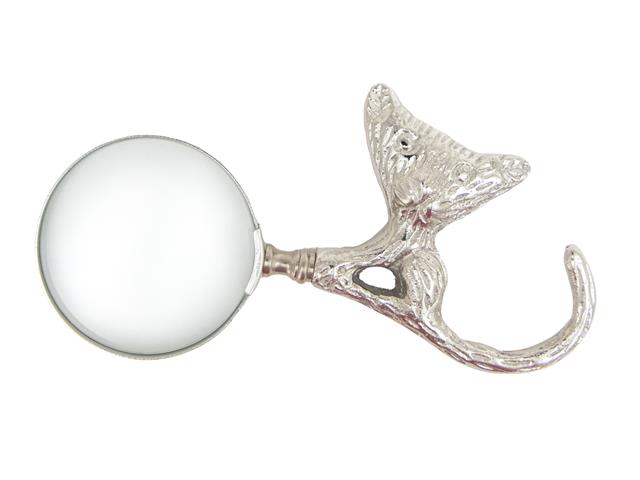 MAGNIFYING GLASS WITH METAL HANDLE (BIRD PERCHED ON BRANCH)