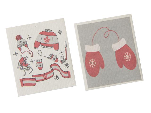 SWEDISH DISH CLOTH 2PC (CANADIAN WINTER) (ASSTD)