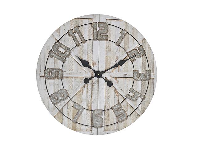 ROUND MDF 13" WALL CLOCK (BARN DOOR)