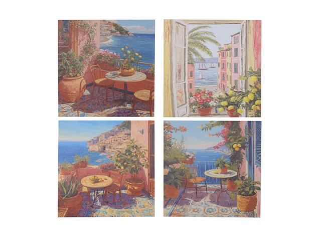 CANVAS WALL ART (MEDITERRANEAN) (ASSTD)