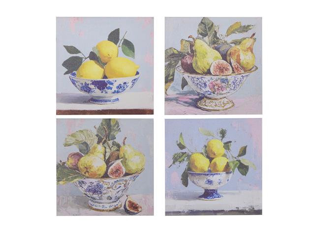 CANVAS WALL ART (LEMONS AND FIGS) (ASSTD)