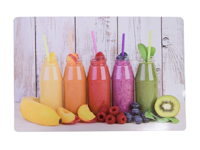 PLASTIC PLACEMAT (RAINBOW FRUIT SMOOTHIE)