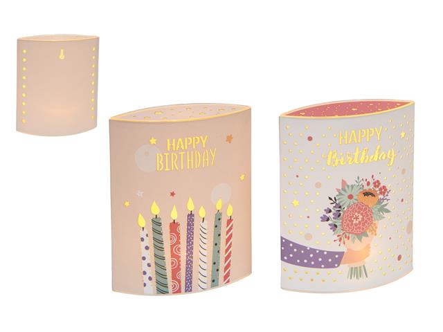 LED PAPER LANTERN (HAPPY BIRTHDAY) (ASSTD)