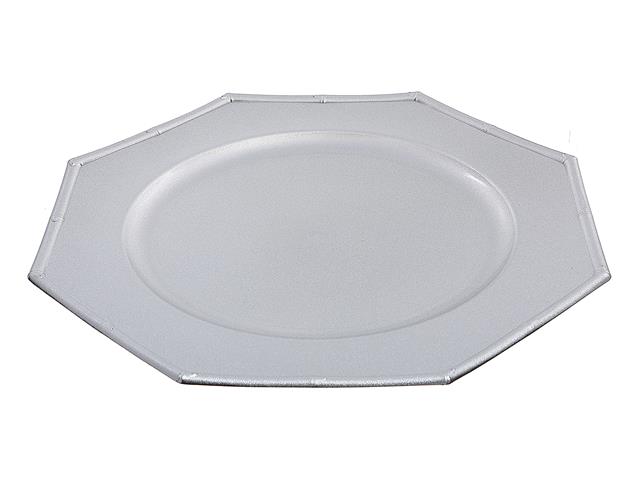 CHARGER PLATE (OCTAGON) (SILVER) (13")