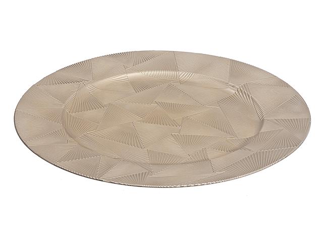 CHARGER PLATE (TRINITY) (CHAMPAGNE) (13")