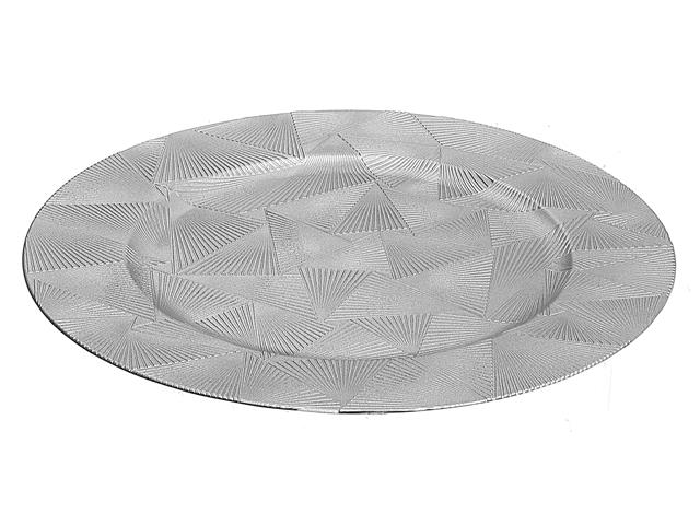 CHARGER PLATE (TRINITY) (SILVER) (13")