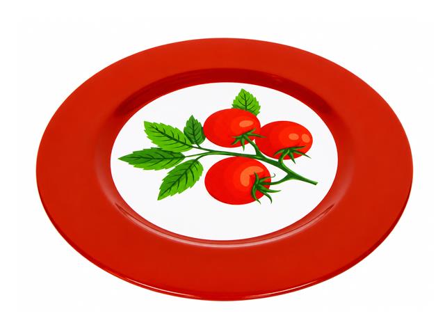 RED CHARGER PLATE (TOMATO)