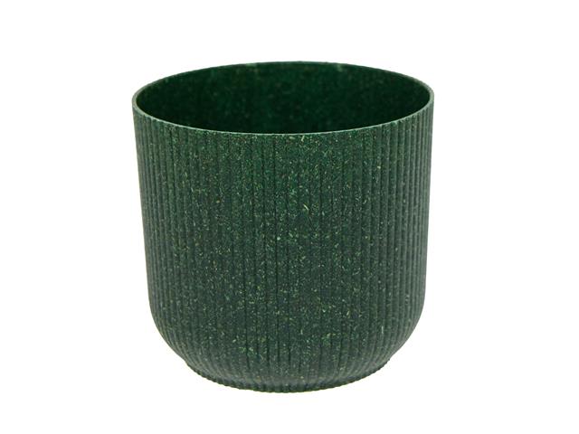 4" SALERNO ROUND PLANTER (ECO-FRIENDLY) (GREEN)