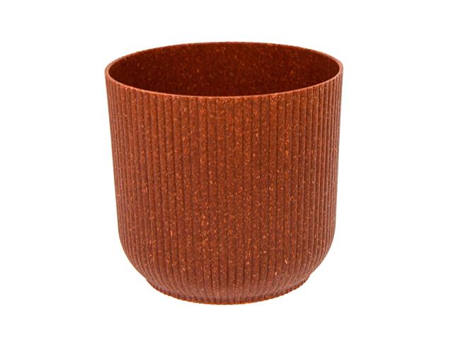 4" SALERNO ROUND PLANTER (ECO-FRIENDLY) (RUST)