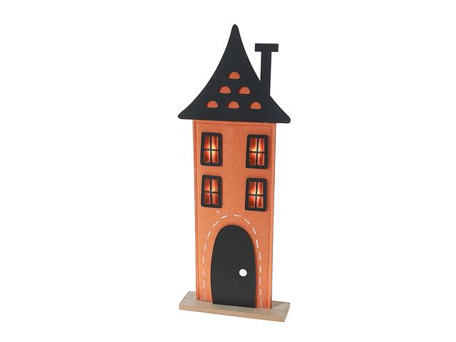 LED HAUNTED FELT HOUSE DÉCOR (LARGE)