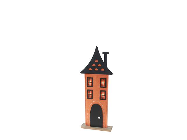 LED HAUNTED FELT HOUSE DÉCOR (SMALL)