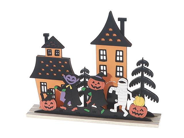 HOUSE WITH TRICK OR TREATING DÉCOR