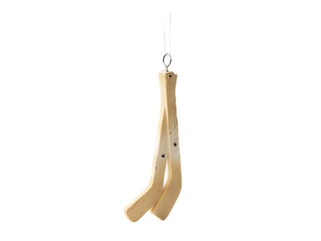 POLYRESIN HOCKEY STICKS ORNAMENT