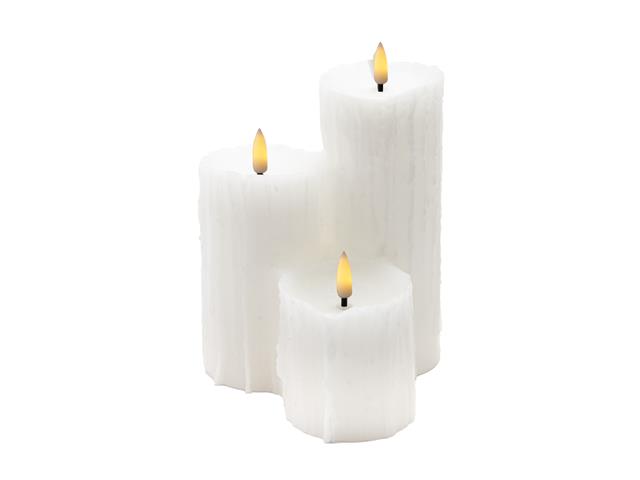 LED 3-IN-1 MELTING WAX PILLAR CANDLE