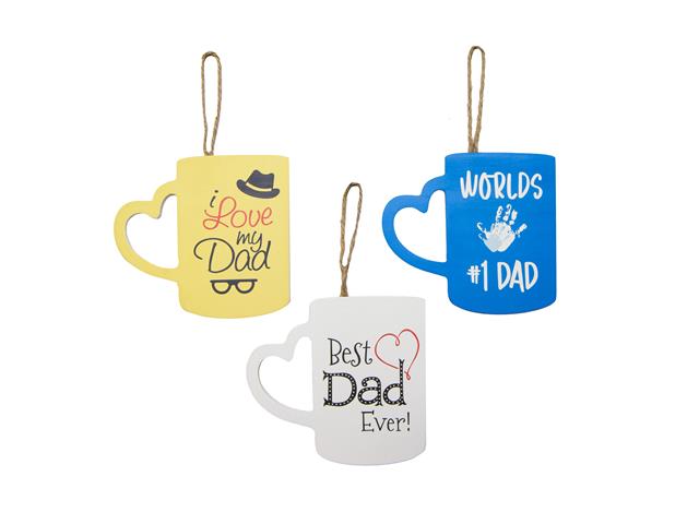MDF MUG SIGN (FOR DAD) (ASSTD)