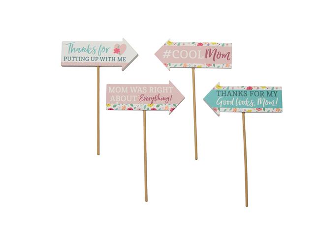 MDF ARROW STAKE (FOR MOM) (ASSTD)