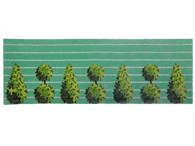 COIR DOOR MAT (TOPIARIES) (16"X48")